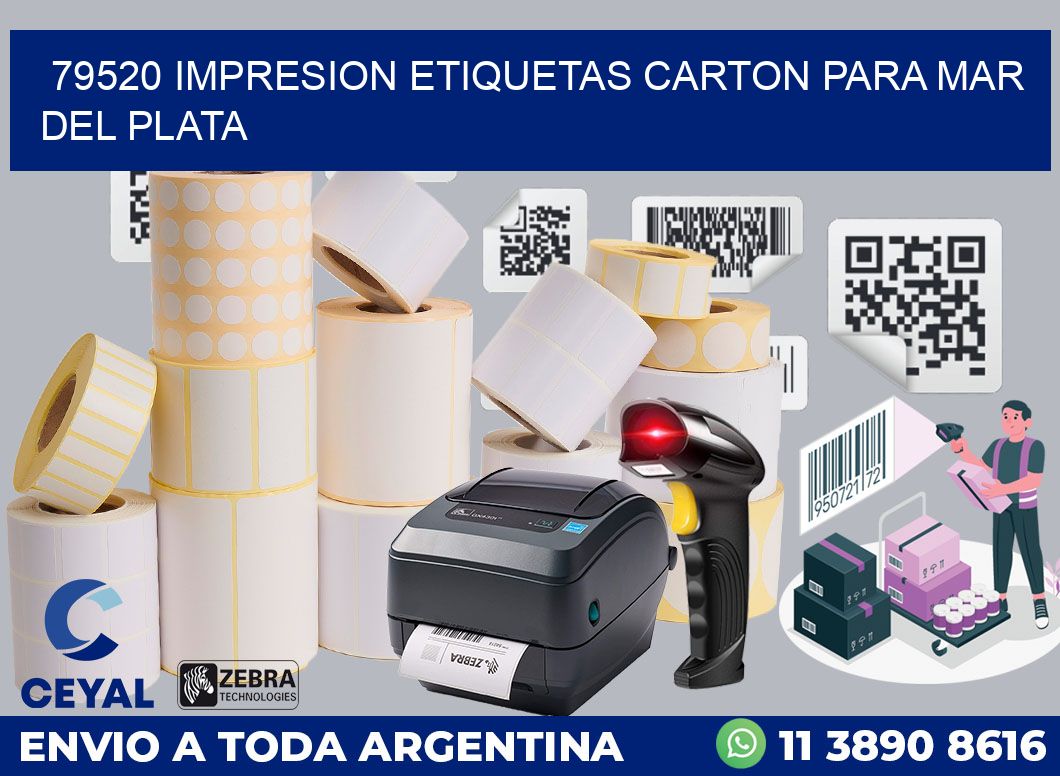 79520 IMPRESION ETIQUETAS CARTON PARA MAR DEL PLATA