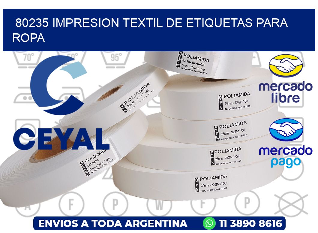 80235 IMPRESION TEXTIL DE ETIQUETAS PARA ROPA