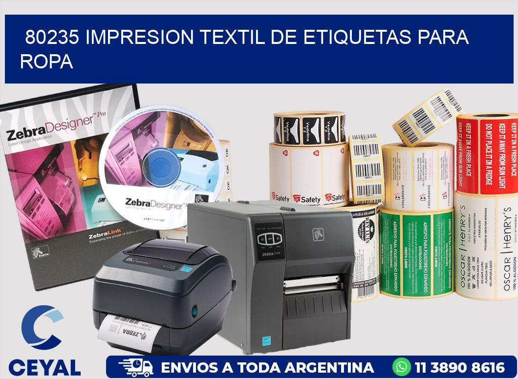 80235 IMPRESION TEXTIL DE ETIQUETAS PARA ROPA