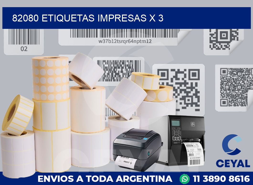 82080 Etiquetas impresas x 3
