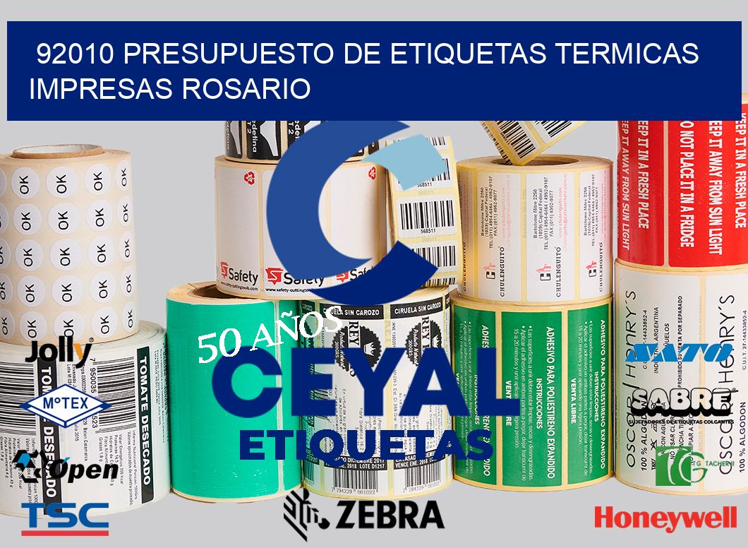 92010 PRESUPUESTO DE ETIQUETAS TERMICAS IMPRESAS ROSARIO