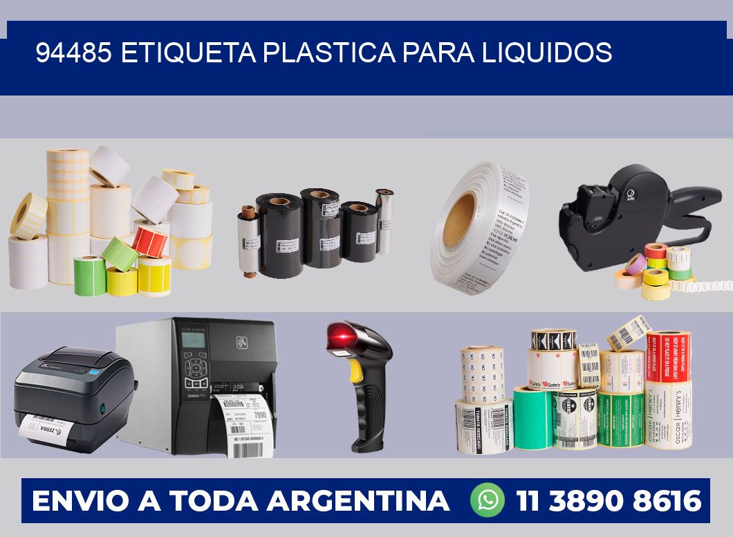 94485 ETIQUETA PLASTICA PARA LIQUIDOS