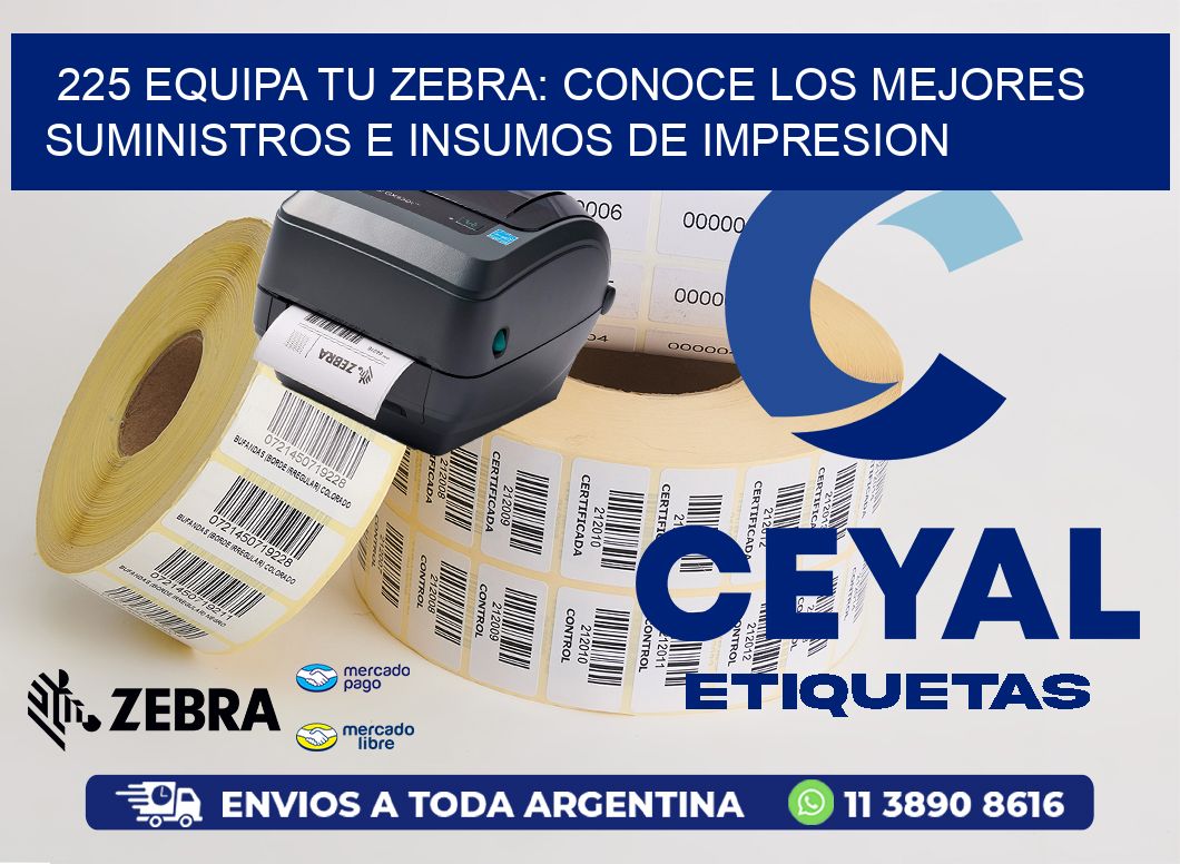 225 EQUIPA TU ZEBRA: CONOCE LOS MEJORES SUMINISTROS E INSUMOS DE IMPRESION
