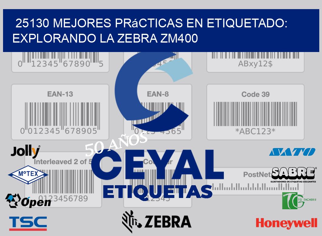 25130 Mejores Prácticas en Etiquetado: Explorando la Zebra ZM400
