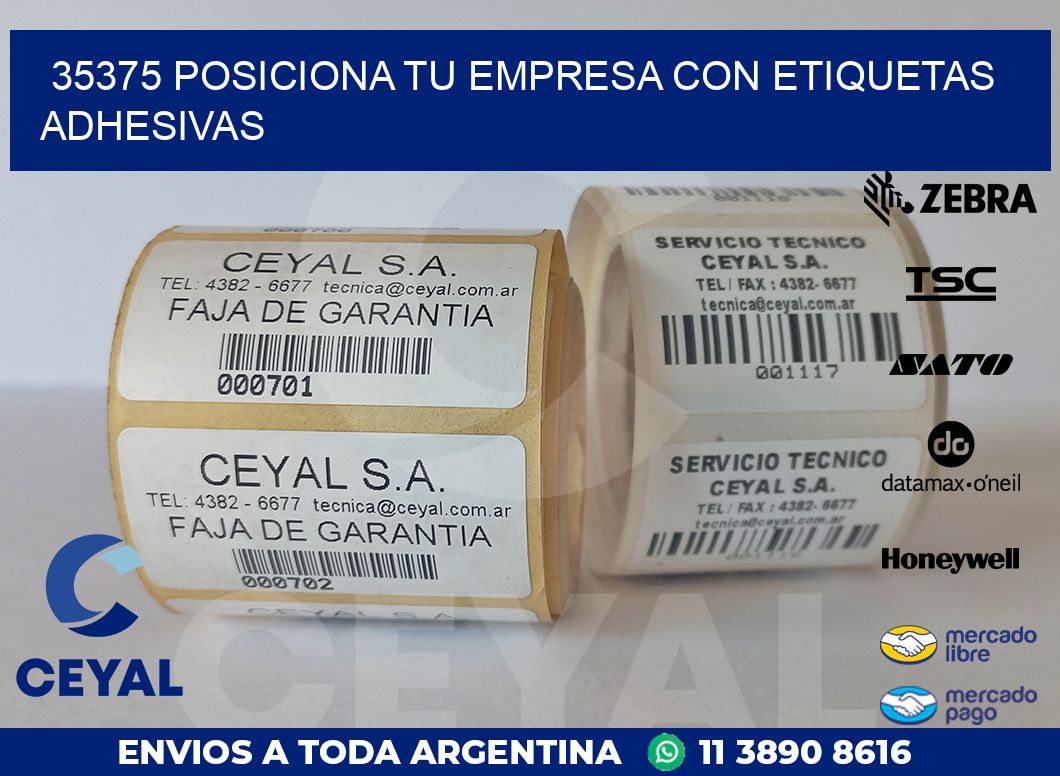 35375 POSICIONA TU EMPRESA CON ETIQUETAS ADHESIVAS