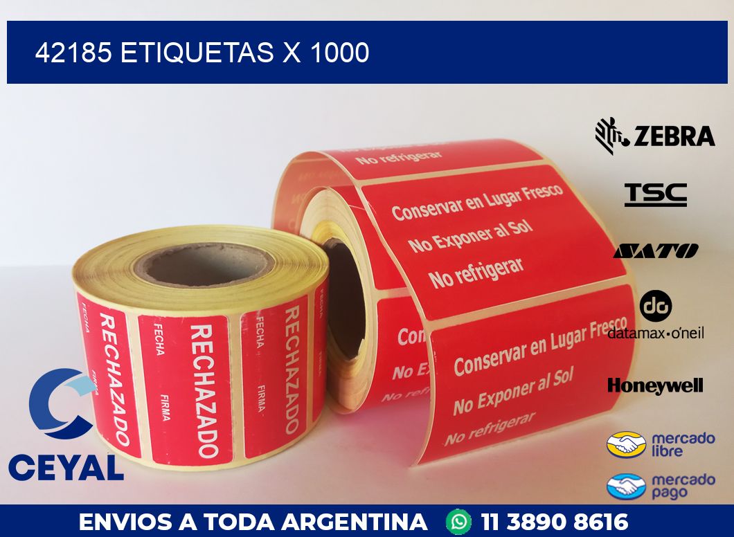 42185 ETIQUETAS X 1000