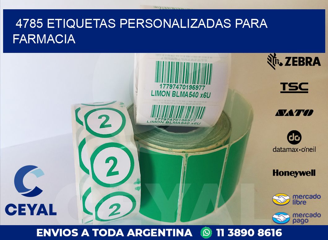 4785 ETIQUETAS PERSONALIZADAS PARA FARMACIA
