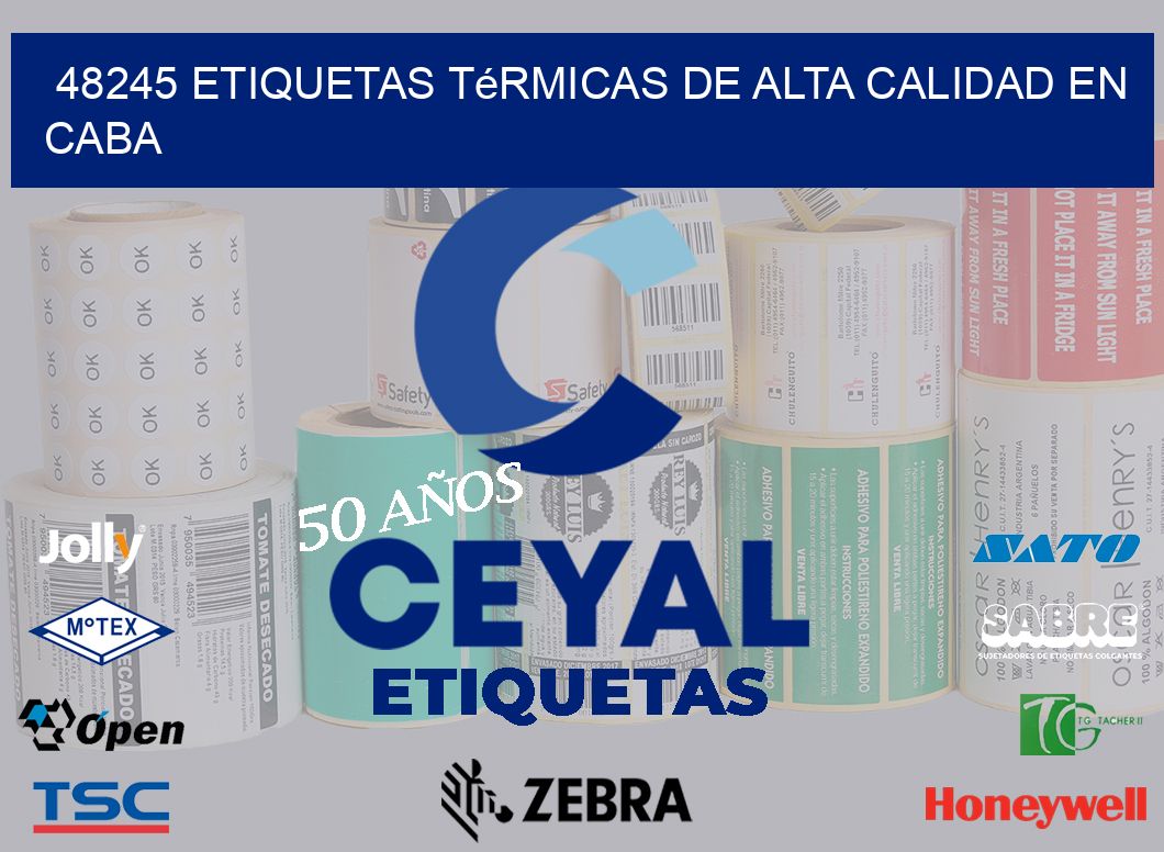48245 Etiquetas Térmicas de Alta Calidad en CABA