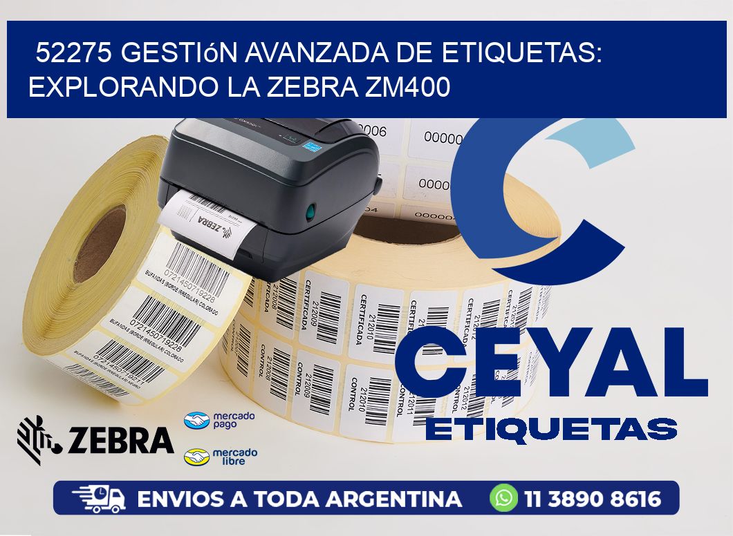 52275 Gestión Avanzada de Etiquetas: Explorando la Zebra ZM400