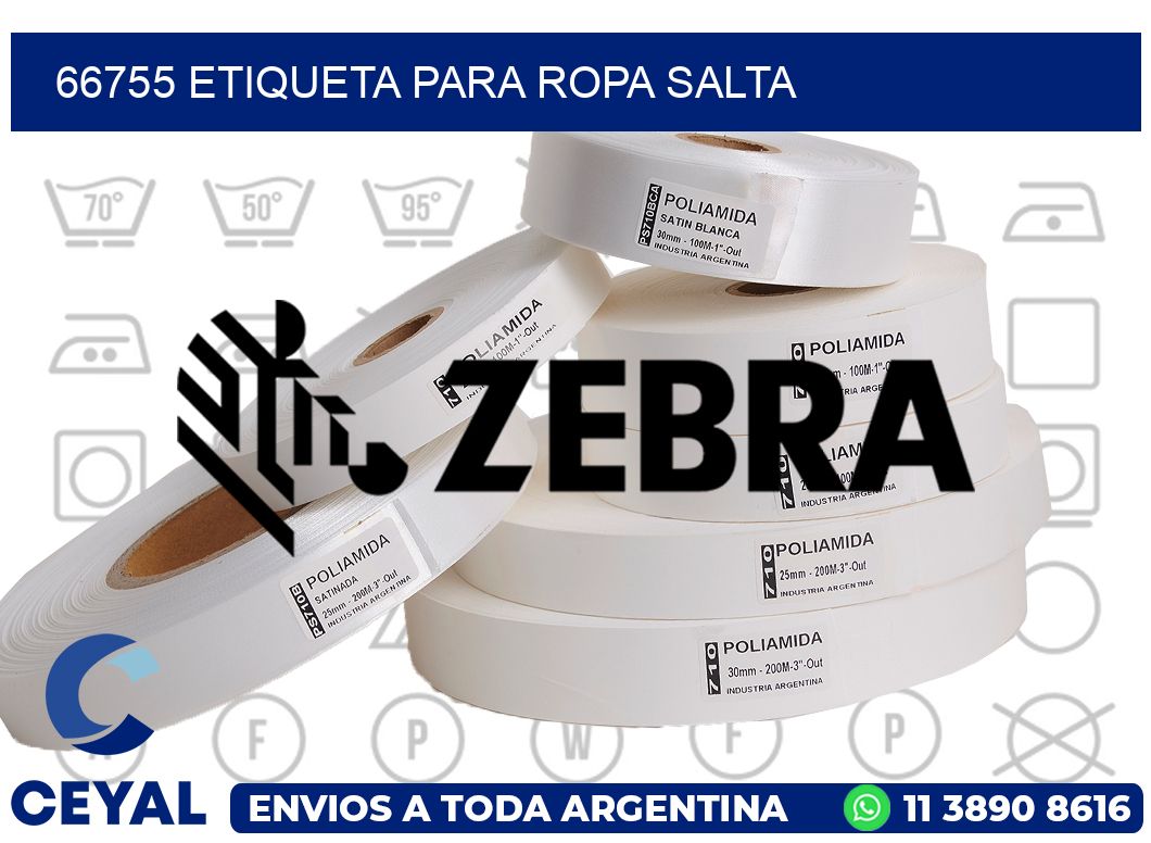 66755 ETIQUETA PARA ROPA SALTA