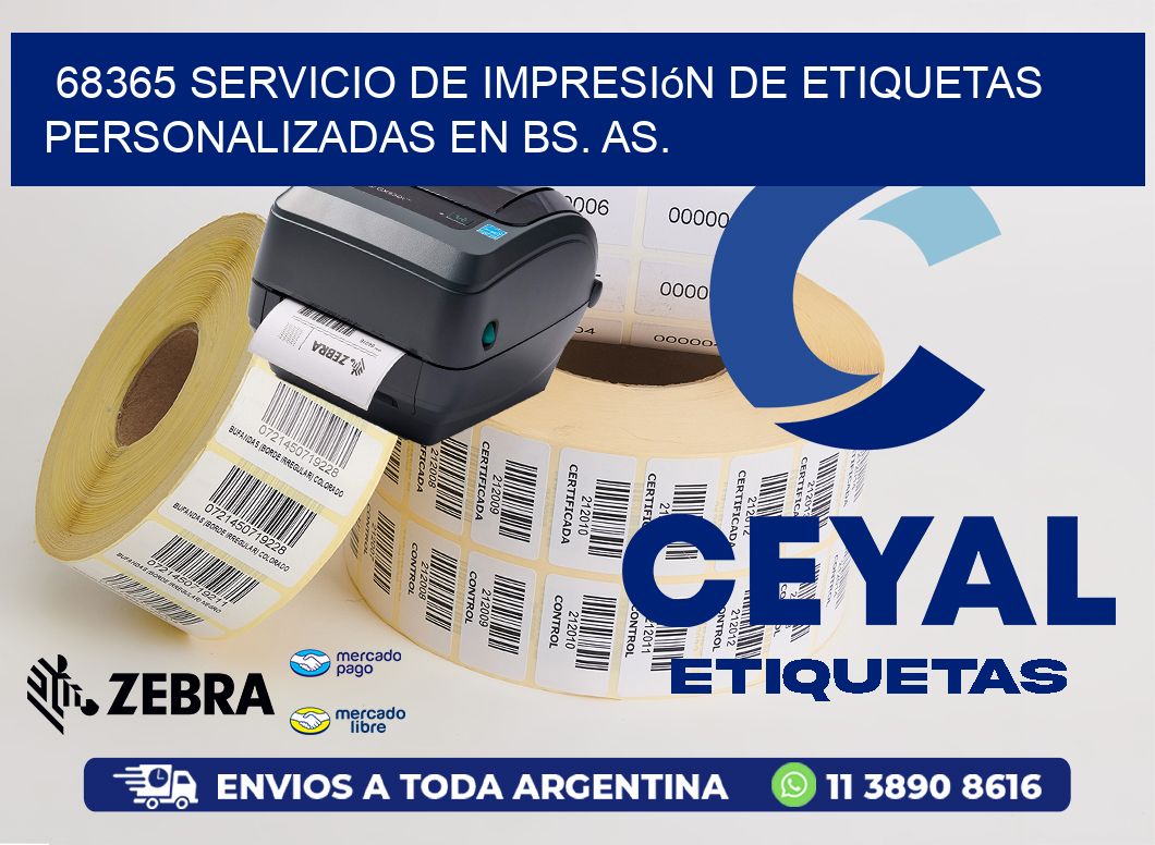 68365 Servicio de Impresión de Etiquetas Personalizadas en Bs. As.