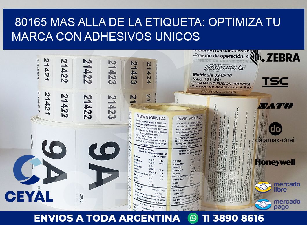 80165 MAS ALLA DE LA ETIQUETA: OPTIMIZA TU MARCA CON ADHESIVOS UNICOS