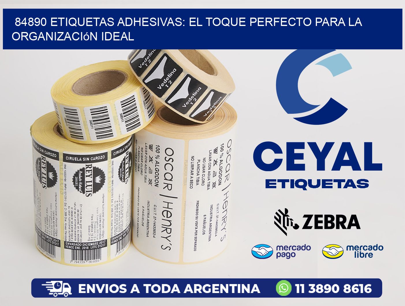 84890 Etiquetas Adhesivas: El Toque Perfecto para la Organización Ideal