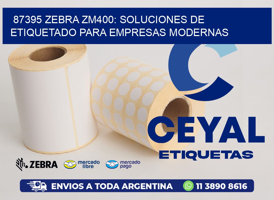 87395 Zebra ZM400: Soluciones de Etiquetado para Empresas Modernas