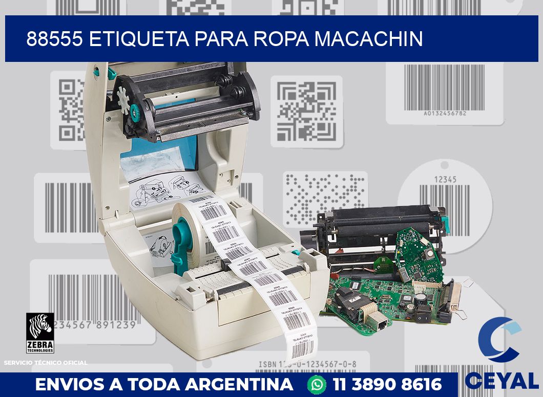 88555 ETIQUETA PARA ROPA MACACHIN