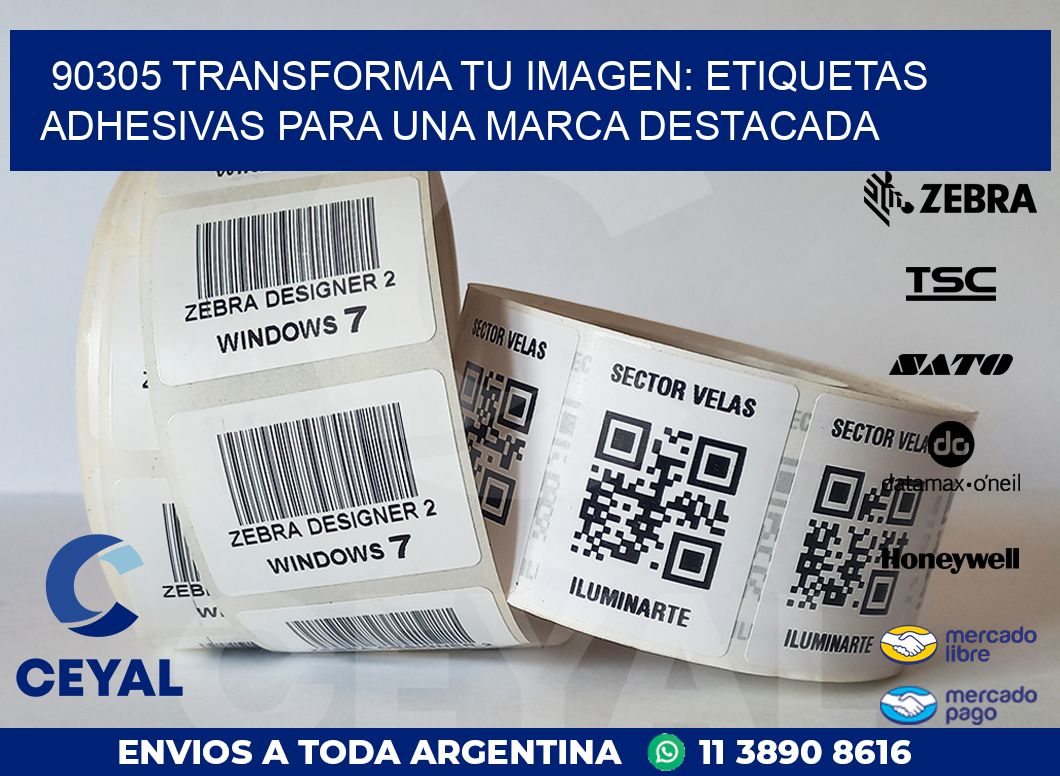 90305 TRANSFORMA TU IMAGEN: ETIQUETAS ADHESIVAS PARA UNA MARCA DESTACADA