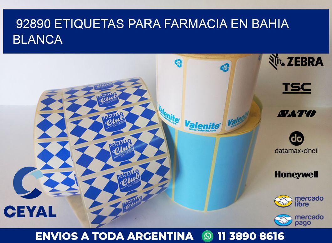 92890 ETIQUETAS PARA FARMACIA EN BAHIA BLANCA