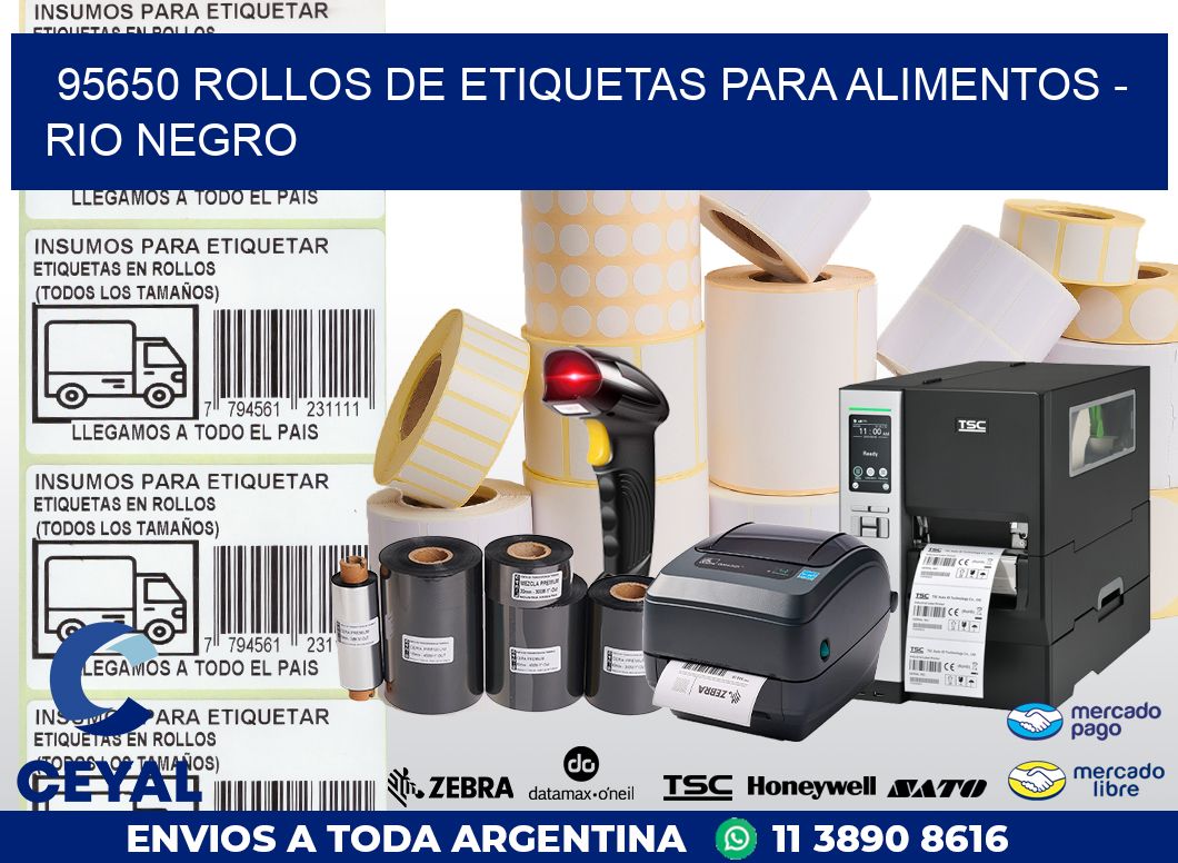 95650 ROLLOS DE ETIQUETAS PARA ALIMENTOS – RIO NEGRO