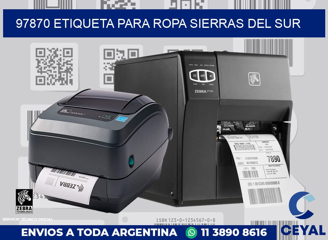 97870 ETIQUETA PARA ROPA SIERRAS DEL SUR