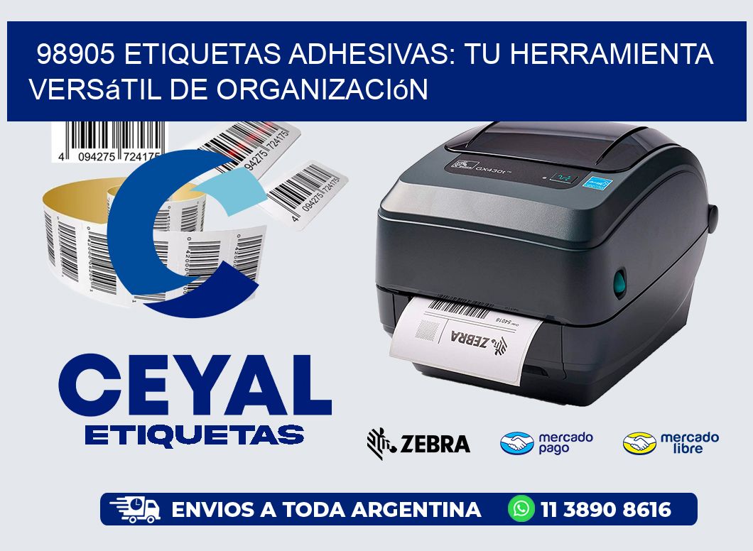 98905 Etiquetas Adhesivas: Tu Herramienta Versátil de Organización