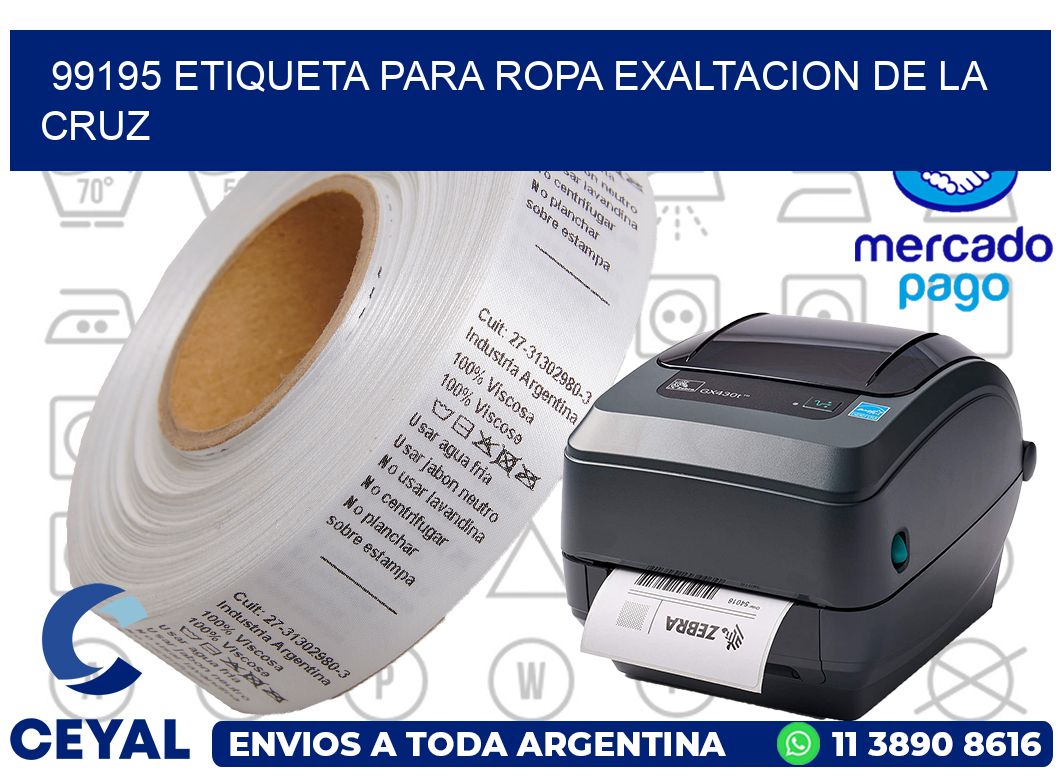 99195 ETIQUETA PARA ROPA EXALTACION DE LA CRUZ