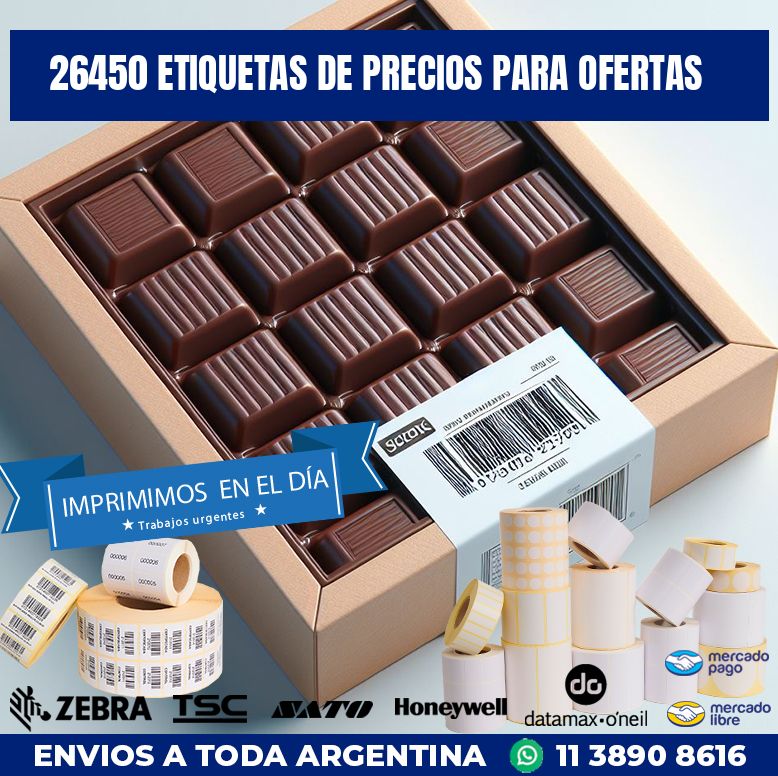 26450 ETIQUETAS DE PRECIOS PARA OFERTAS
