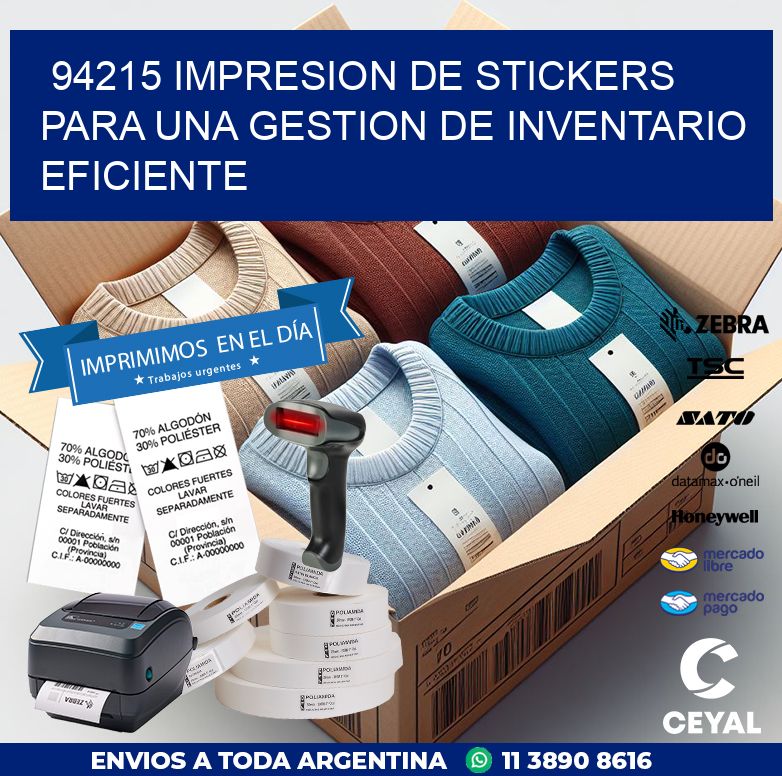 94215 IMPRESION DE STICKERS PARA UNA GESTION DE INVENTARIO EFICIENTE