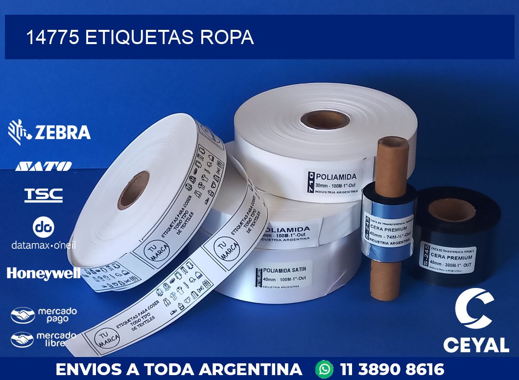 14775 ETIQUETAS ROPA