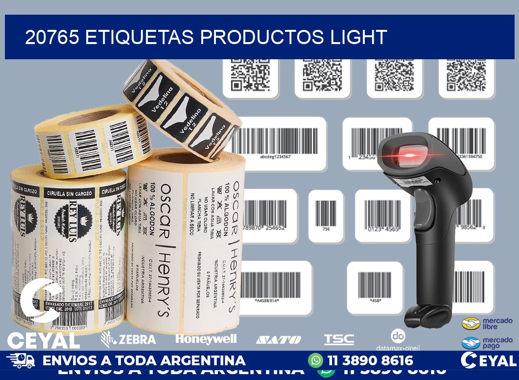 20765 etiquetas productos light