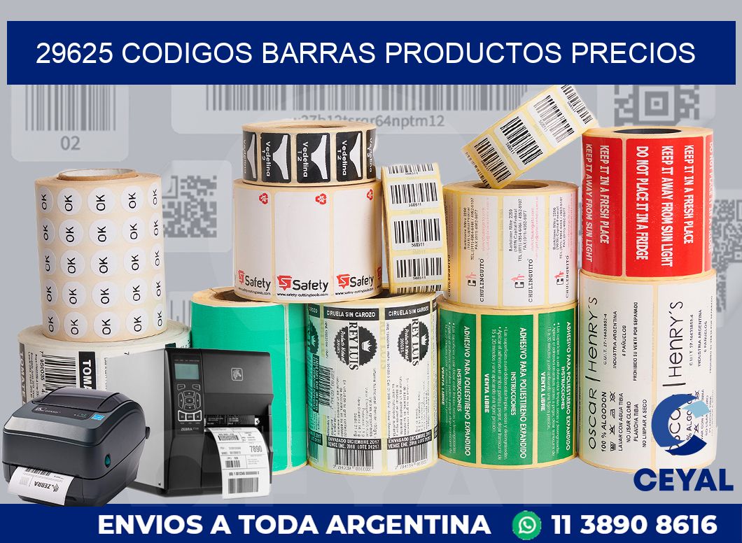 29625 CODIGOS BARRAS PRODUCTOS PRECIOS