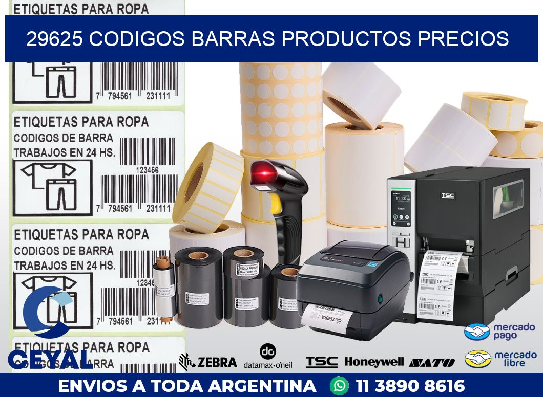 29625 CODIGOS BARRAS PRODUCTOS PRECIOS