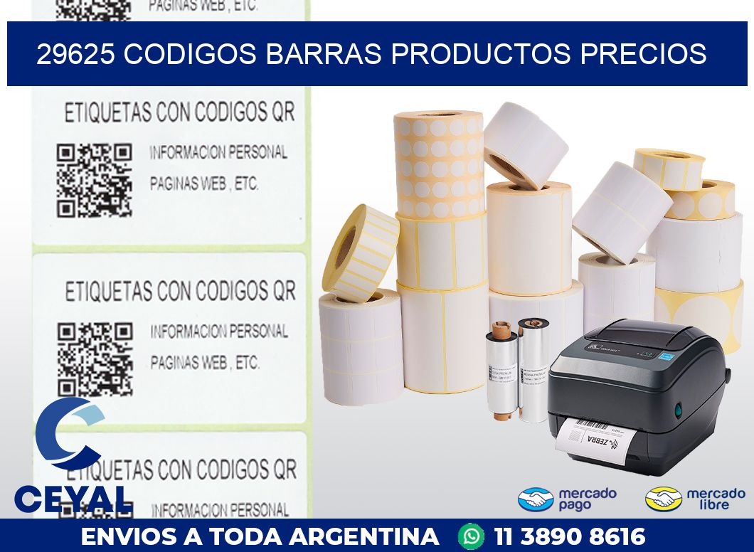 29625 CODIGOS BARRAS PRODUCTOS PRECIOS