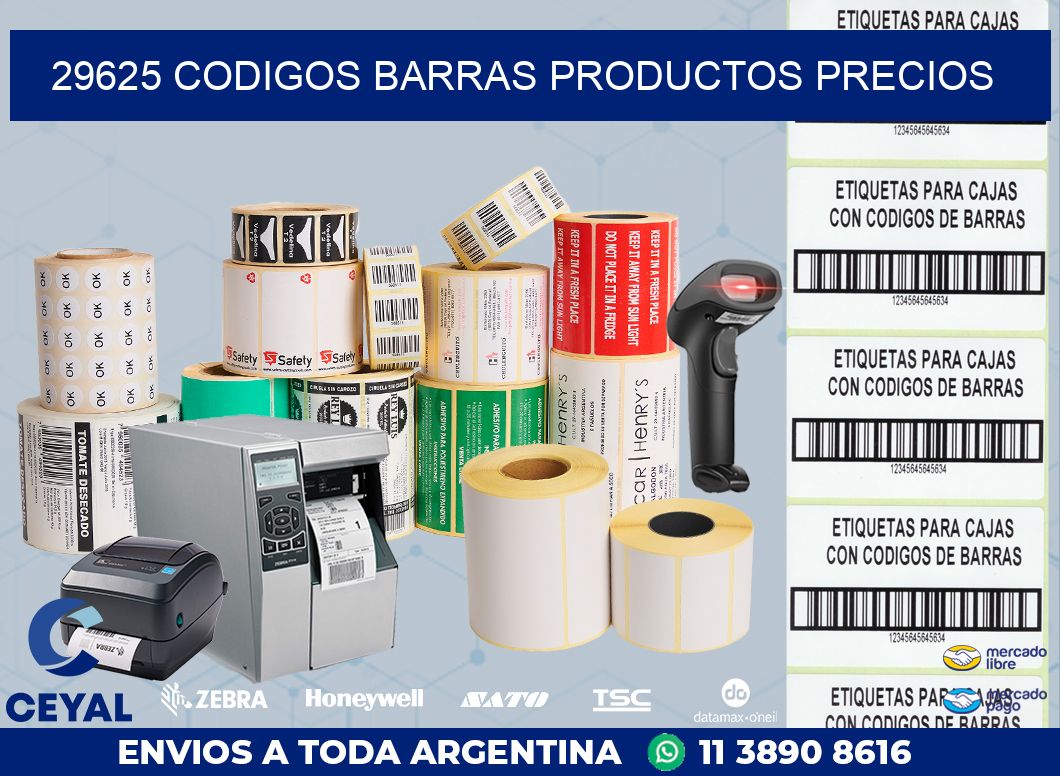 29625 CODIGOS BARRAS PRODUCTOS PRECIOS