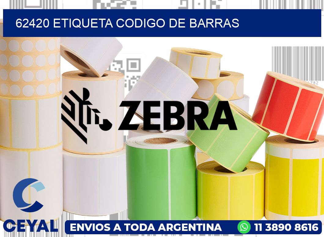 62420 etiqueta codigo de barras