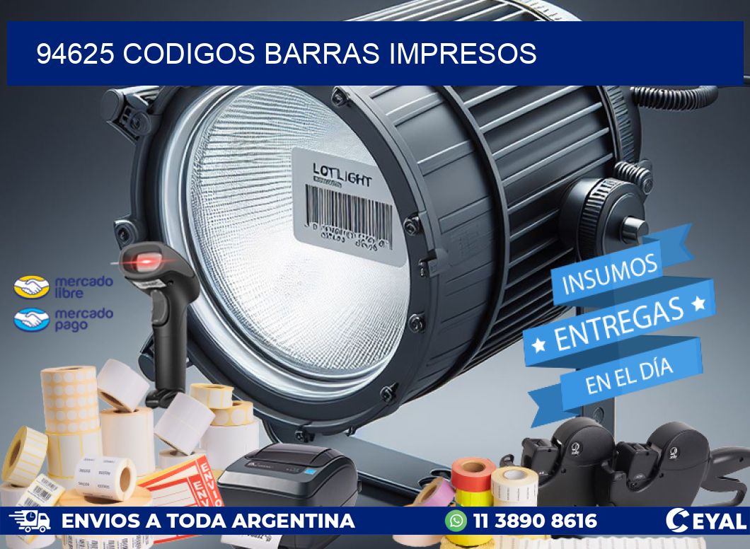 94625 CODIGOS BARRAS IMPRESOS