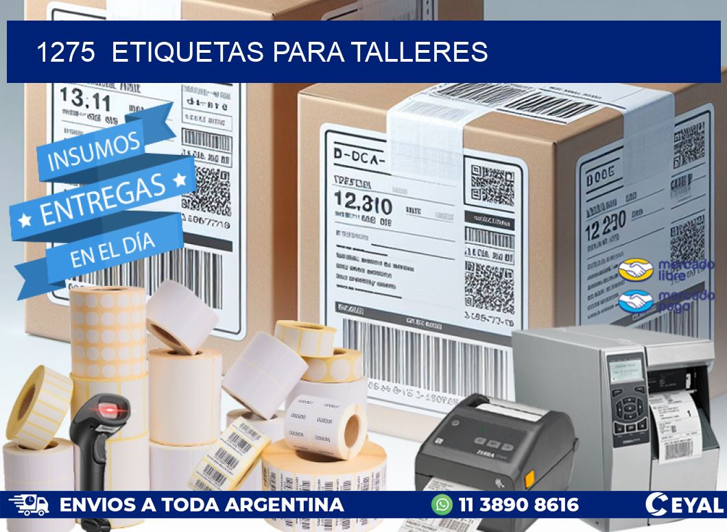 1275 ETIQUETAS PARA TALLERES