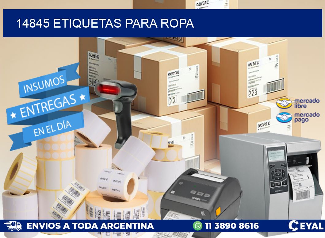 14845 ETIQUETAS PARA ROPA