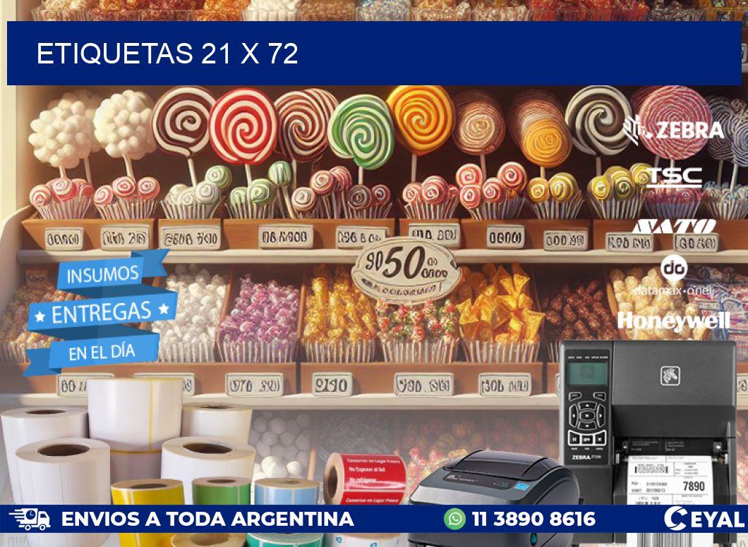 ETIQUETAS 21 x 72