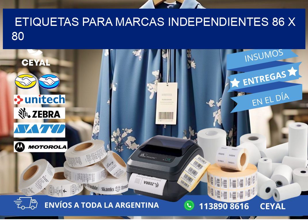 ETIQUETAS PARA MARCAS INDEPENDIENTES 86 x 80