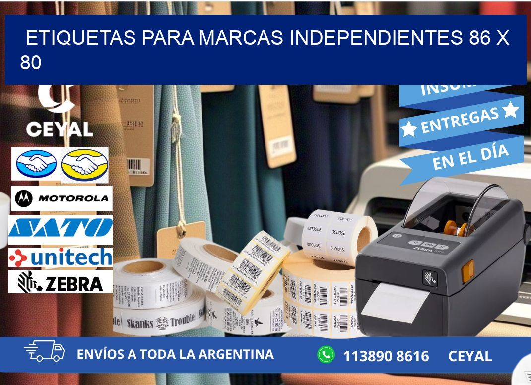 ETIQUETAS PARA MARCAS INDEPENDIENTES 86 x 80