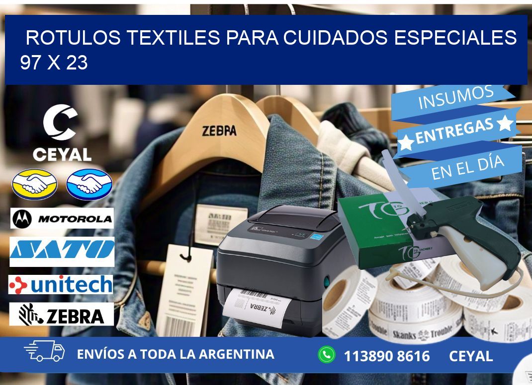 ROTULOS TEXTILES PARA CUIDADOS ESPECIALES 97 x 23