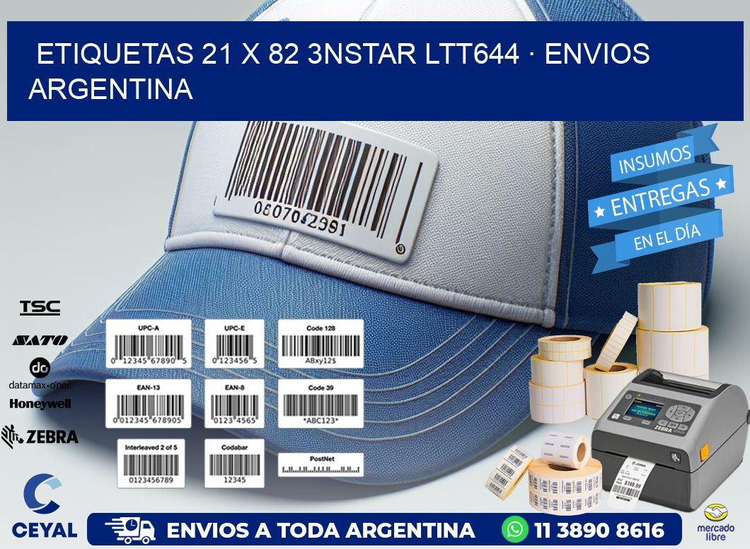 ETIQUETAS 21 x 82 3NSTAR LTT644 · ENVIOS ARGENTINA