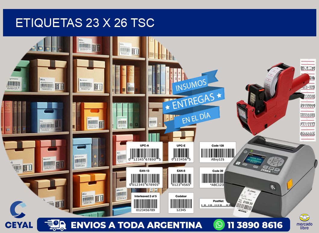 ETIQUETAS 23 x 26 TSC