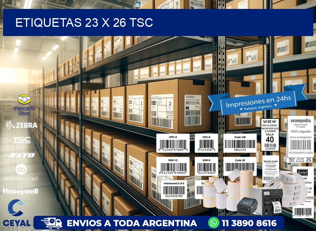 ETIQUETAS 23 x 26 TSC