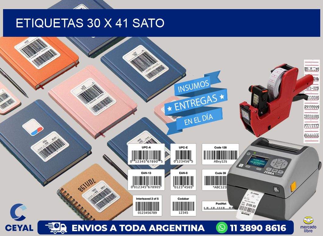 ETIQUETAS 30 x 41 SATO