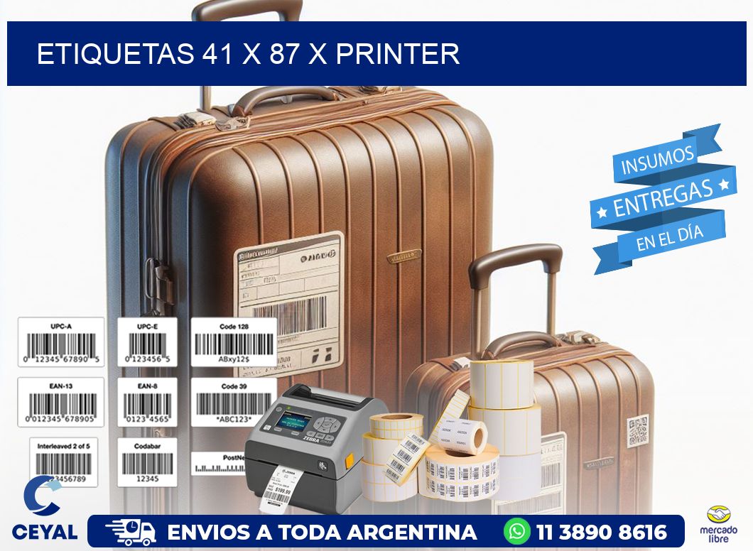 ETIQUETAS 41 x 87 X PRINTER