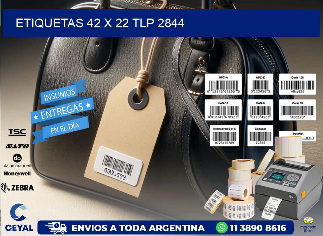 ETIQUETAS 42 x 22 TLP 2844