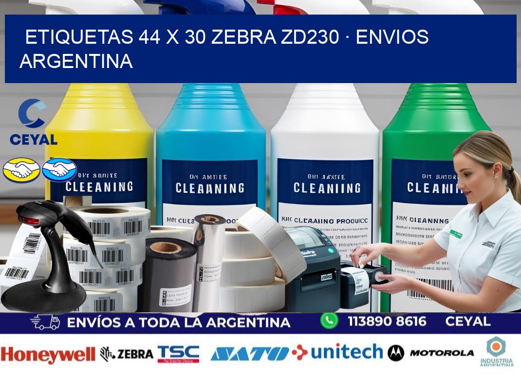 ETIQUETAS 44 x 30 ZEBRA ZD230 · ENVIOS ARGENTINA