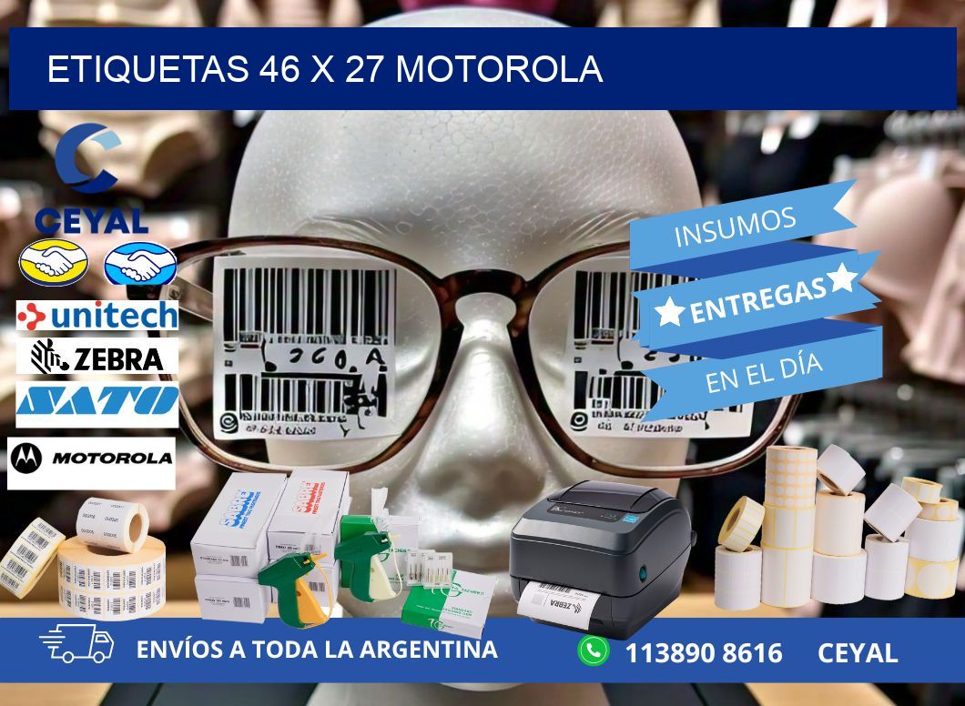 ETIQUETAS 46 x 27 MOTOROLA