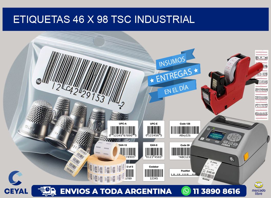 ETIQUETAS 46 x 98 TSC INDUSTRIAL